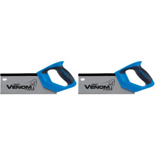 Draper 82199 Venom Double Ground 12PPI Tenon Saw, 250 mm Blade Length,Blue (Pack of 2)