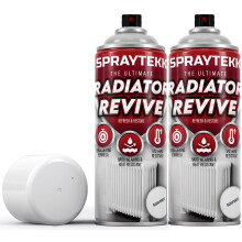 SPRAYTEKK Radiator Spray Paint | Heat Resistant up to 170C | All-in-One Primer, Undercoat & Topcoat | Fast Drying, Anti-Rust | For Radiators, Pipes,