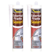 Everbuild External Frame Acrylic Sealant, Grey, 290 ml (Pack of 2)
