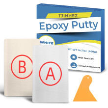 Epoxy Putty White 400g, 2 Part Underwater Repair Putty for Pool Leaks - High-Strength Multi-Purpose Epoxy Repair Putty & Sculpting Clay for Metal, Pl