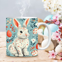 Easter rabbit ceramic coffee cup home decoration