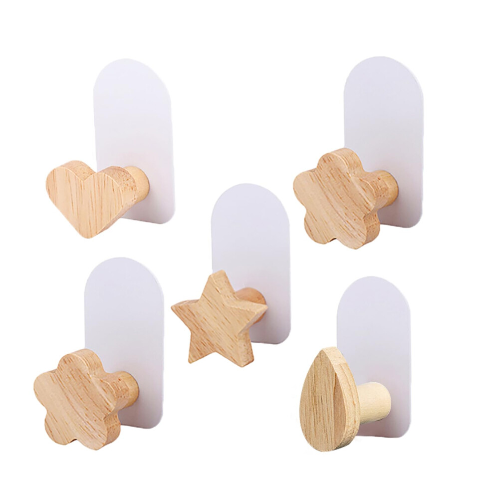Aleohalter 5Pcs Self-Adhesive Kids Coat Hooks, Colorful Towel Hooks Multifunctional Cartoon Animal Pattern Wall Hooks, Children's Coat Hooks Sticky F 5008387411964