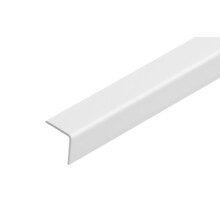 White Plastic PVC Corner 90 Degree 1 Meters Angle Trim Wall Corner Guard Edge Protector TMW Profiles (20mm x 20mm x 1M)