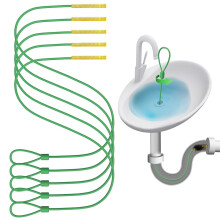 30-Inch Metal Drain Snake Hair Clog Remover, Anti-Break Flexible Drain Sink Unblocker Tool, Clog Cleaner with Twist Handle, Unclog Shower, Bathroom S