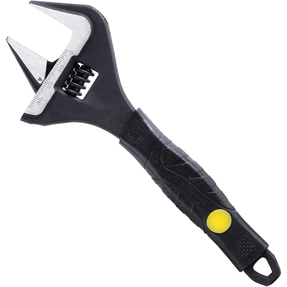 Sharp-Tec 8 Inch Adjustable Spanner, 36Mm Wide Jaw Opening Adjustable Wrench, 215Mm Plumbing Tools Set For Plumber, Black 5008339159098
