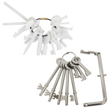 Fire Brigade & Alarm Test Key Set, 25Pcs Universal Kit: 16 Call Point Test Keys, 9 Fireman Keys (FB/FB1/FB2/FB4/FB11/FB14/Drop), Fire Door Key on Rin