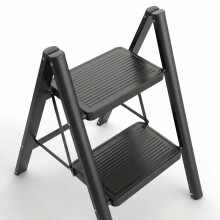 Step Ladder Foldable, Ladder with Wide Non-Slip Pedal, Step Stool with 150 kg Capacity, Home, Pantry, Indoor and Outdoor Use (2 Steps)