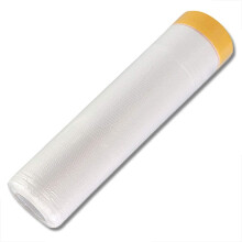 Sinzau Dust Sheet Roll for Furniture: Cover Surface 6.6  164 feet Painting Masking Film for House Renovate Spray Painting - for Floor Wall Cabinets