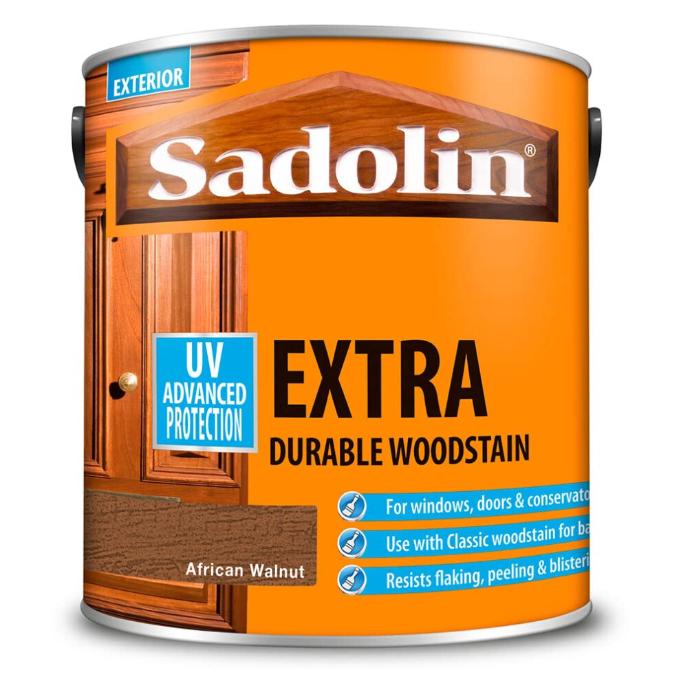 Sadolin 2.5 Litre Extra Durable Woodstain African Walnut
