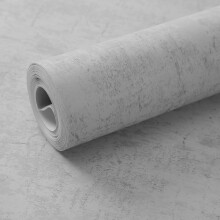 Dark Grey Thick Concrete Wallpaper - Industrial Textured Cement Effect for Shabby Chic Decor - Faux Matte Contact Paper Roll for Bedroom, Living Room