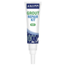 ANOMM Tile Grout Repair Kit, 120ml White Grout Reviver for Tiles, Fast Drying Filler for Restore & Renew Tile Joints, Grout Sealer for Kitchen, Bathr
