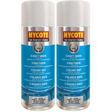 Hycote Matt White 400ml (Pack of 2)