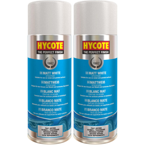HYCOTE Hycote Matt White 400ml (Pack of 2)