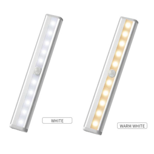 Lâmpada LED com sensor de movimento amarela (2 peças)
