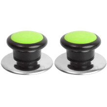 Poignée de levage pour couvercle de pot en verre Verte (2 pièces)