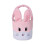 Poaug Easter Bunny Basket Green Plush Tote with Foldable 1