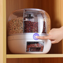 Food Storage Jar Rotating with One-Button Opening1.5L