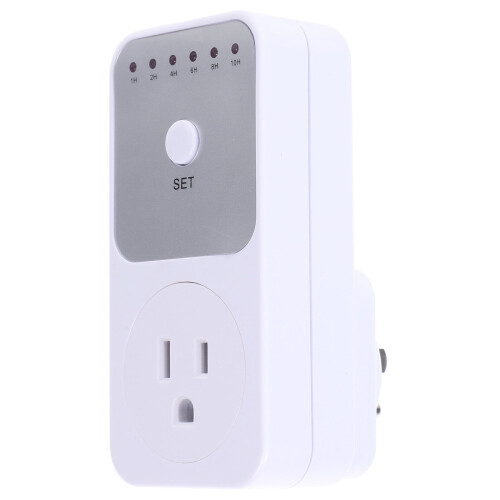 Tomada elétrica externa com temporizador e sensor crepuscular.