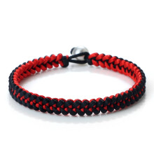 NANAHuang Seilgeflechtarmband, 17-23 cm, handgefertigt, breites Armband