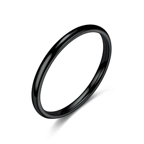 Ycandiee titanium stackable rings 2mm comfort fit set