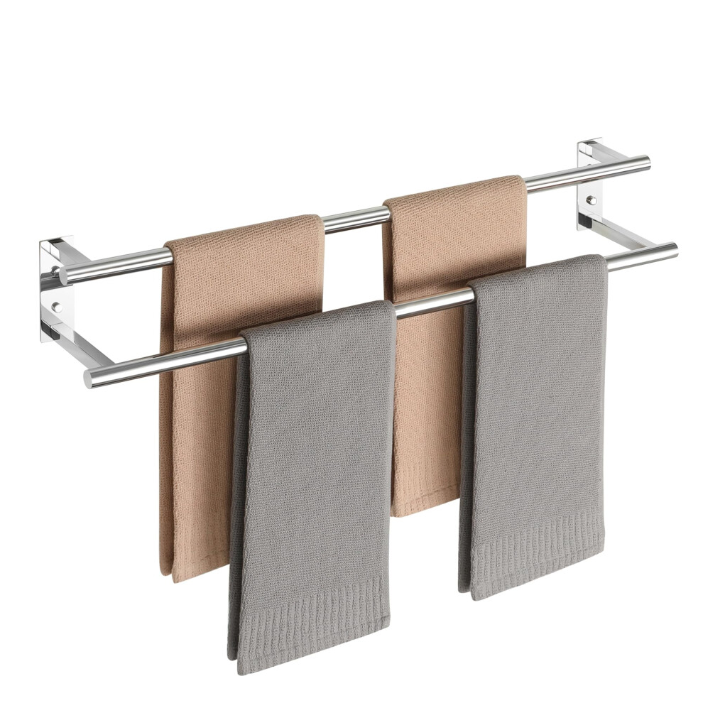 Mooche Towel Rail,Bathroom Towel Rail Wall Mounted, Double Towel Rack For Bathroom,Sus304 Stainless Steel 700Mm Towel Holder, Double Towel Bars For H 5003262003609