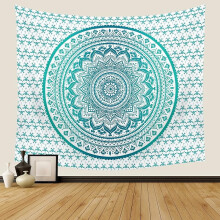 Tapiz de mandala rosa estilo bohemio para colgar en la pared, 150x200cm