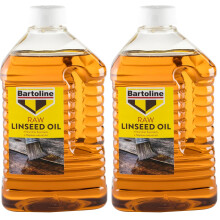 Bartoline Raw Linseed Oil 2L – Natural Wood Protector & Water-Resistant Treatment for Furniture, Stone & Sports Equipment (Pack of 2)