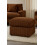 jumbo cord fabric essential footstool large size (Choclate) 2