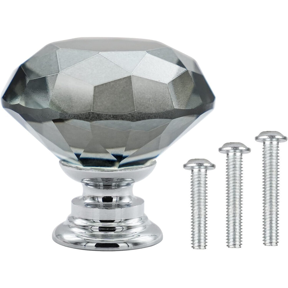 Vandicka 4 Pack 30Mm Crystal Glass Cabinet Door Knobs Wardrobe Cupboard Dresser 5009792633934