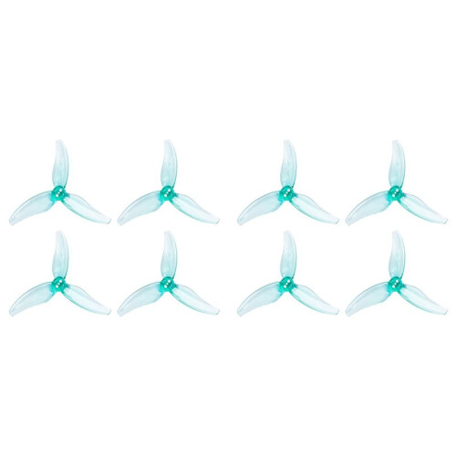 4 Pares 3630 Hélice de 3 Polegadas com 3 Pás para PC, Furo de 1,5 mm para Motor Sem Escova 2004KV RC FPV Drone Verde Pato 1