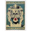 Affiche « Plongeur de café » Art abstrait cappuccino 24x36 pouces 1
