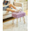 IBUYKE Makeup Vanity Chair, Rectangular Footrest Stool, Purple WBD003V 4
