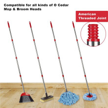 3X Spin Mop Replacement Handle, 30-58 Inch Adjustable Stainless Steel Stick Compatible with ,A