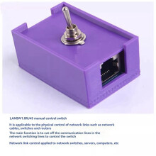 4X Netwerk RJ45 LAN CAT5/CAT6 Twisted Pair Bedieningsschakelaar Tuimelschakelaar Netwerkkabelschakelaar