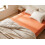 Beliani Fitted Sheet JANBU 90 x 200 cm Cotton Orange 2
