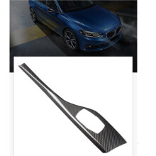 3X Real Carbon Fiber RHD for 1 2 Series F20 F21 F22 Accessories Sticker Car Multimedia Knob Panel Cover