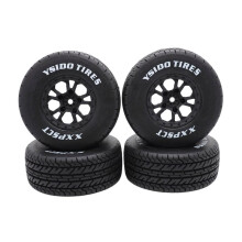 YSIDO 4 Stuks 110mm 1/10 Short Course Truck Banden Wielen met 12mm Hex voor Slash voor ARRMA Senton HuanQi 727 Hpi Rc Auto C