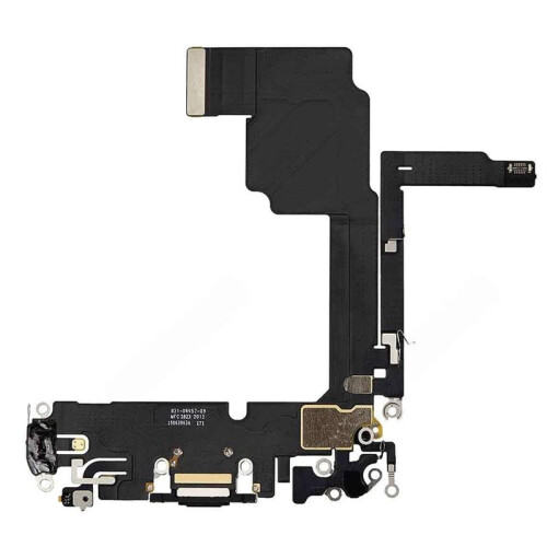 Replacement USB‑C Charging Port Flex Cable with Built‑in Microphone for 15 Pro, Fix Not Charging, No Data Connection