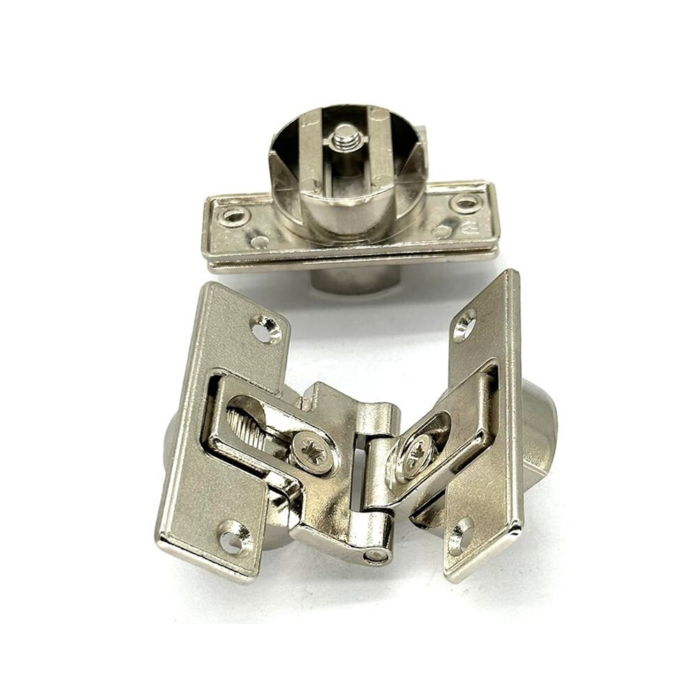 2-Piece 180-Degree Folding Hinge For Cabinet Linkage Doors, Hidden Door Hardware 4711457990856