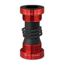 LUNJE Mountain Bike Bottom Bracket with Bearings, Hollow Integrated Chainring,Press-Fit Threaded Bottom Bracket A