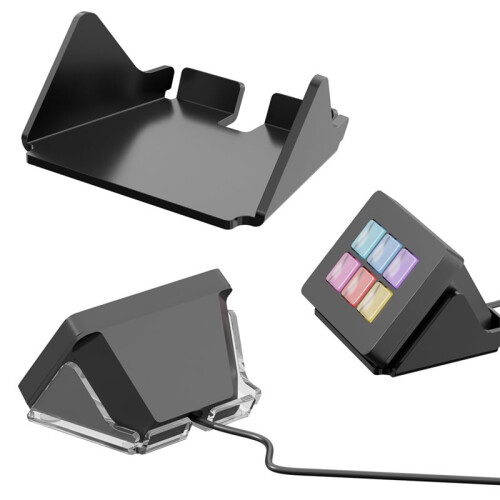 Desktop Display Stand for Stream Deck  6 Keys Keyboard, Desk Bracket Non-Slip Base for Stream Deck  Black 1