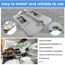 1 Pair Car Sun Visors 51167248855 51167248856 for 5 SERIES F10 F11 F18 2011-2015