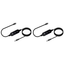 2X Typ-C Till -Strömförstärkningskabel Justerbar Spänning 5V/9V/12V/15V/20V Boost USB C Till Snabbladdningskabel