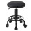 Living And Home Height-Adjustable PU Leather Round Salon Rolling Stool 1