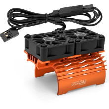 SURPASS HOBBY Ventiladores de Enfriamiento RC de 40 mm con Disipador de Calor de Metal para Automóviles y Camiones RC A Escala 1/5 1/6 Diámetro del