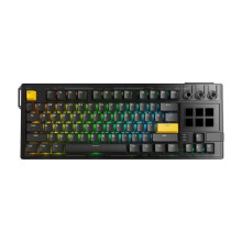 K1 PRO Visueel Mechanisch Toetsenbord Macro LCD Bedrade Gaming Toetsenbord RGB Achtergrondverlichting Ergonomisch Toetsenbord Zwart