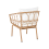 Beliani Bistro Set FERLA PE Rattan Light Brown 6