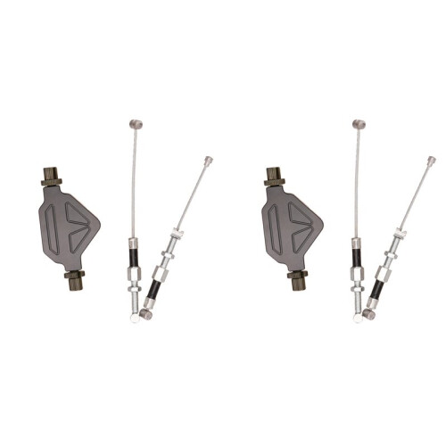 2X Motorcykel Offroad Universal Stuntkoppling Easy Pull Cable  Aluminiumlegering Kopplingssystem