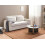 Beliani Sofa Bed 2 Seater UTTELA Fabric Off-White 2