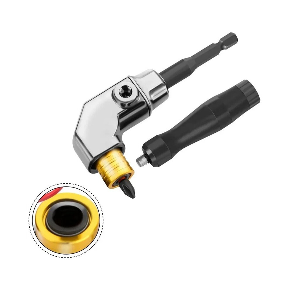 90 Corner Drill Bit Adapter, Made Of Alloy Steel For Confined Spaces, And Compatible With Various Electric Drills 4712923666817